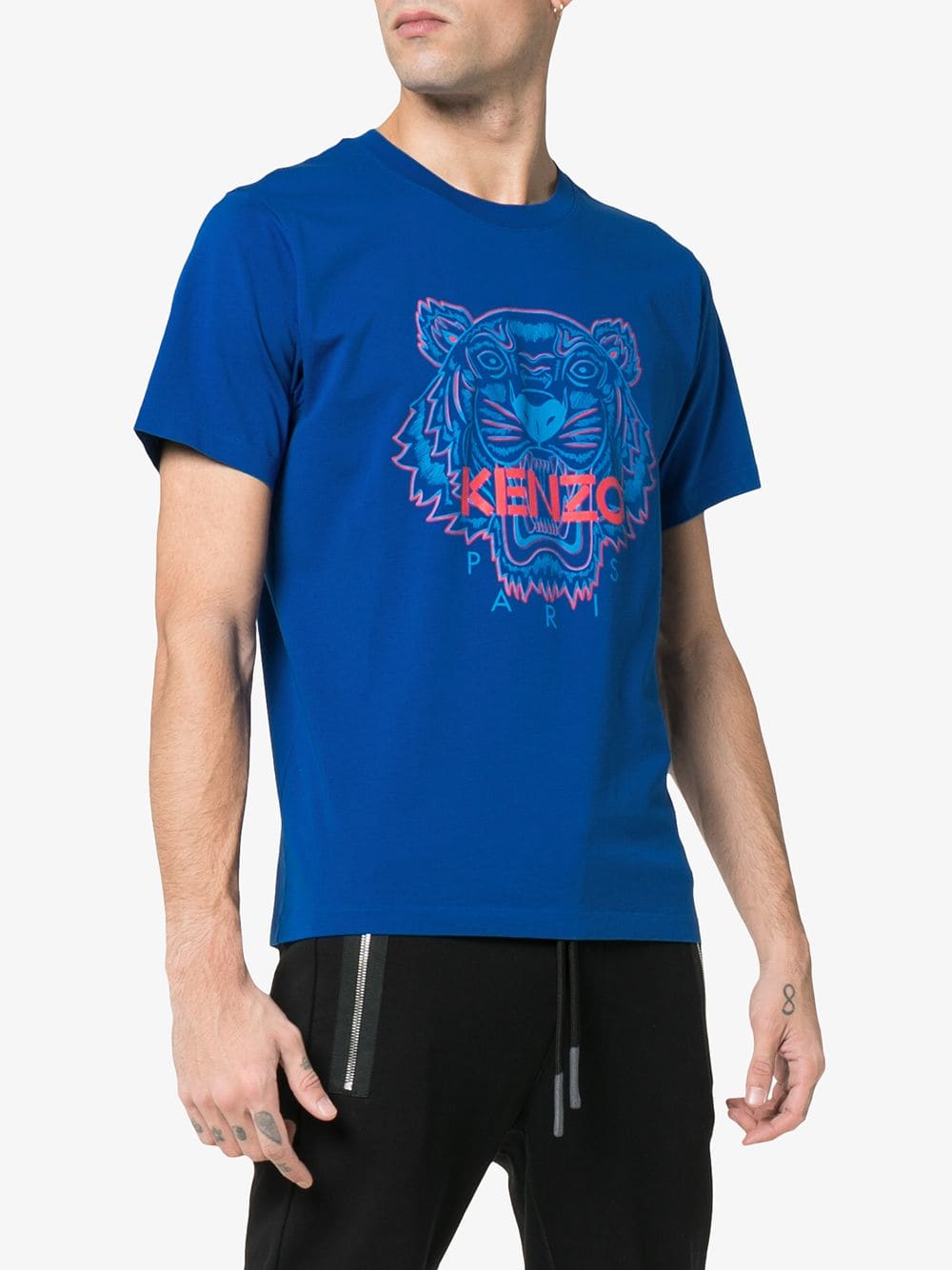 Kenzo Two-tone Tiger T-shirt (Blue) - Bonjor Outlet