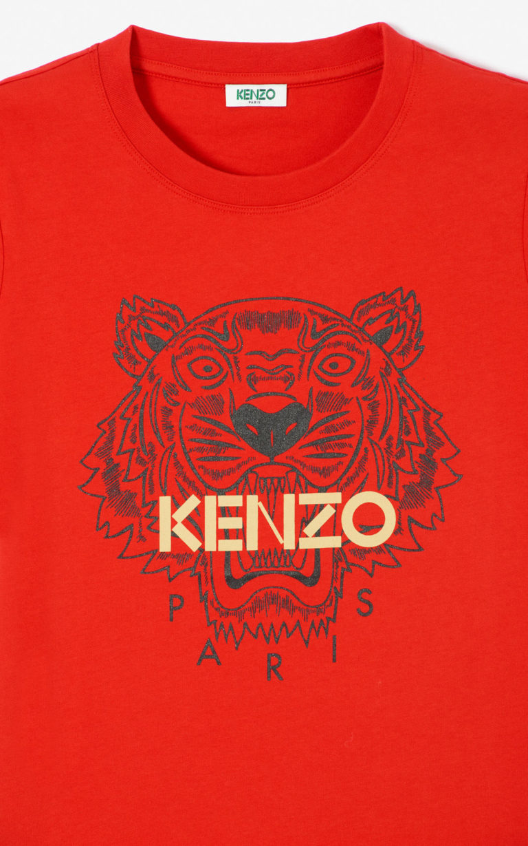 red kenzo tshirt